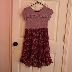 Maroon girls dress